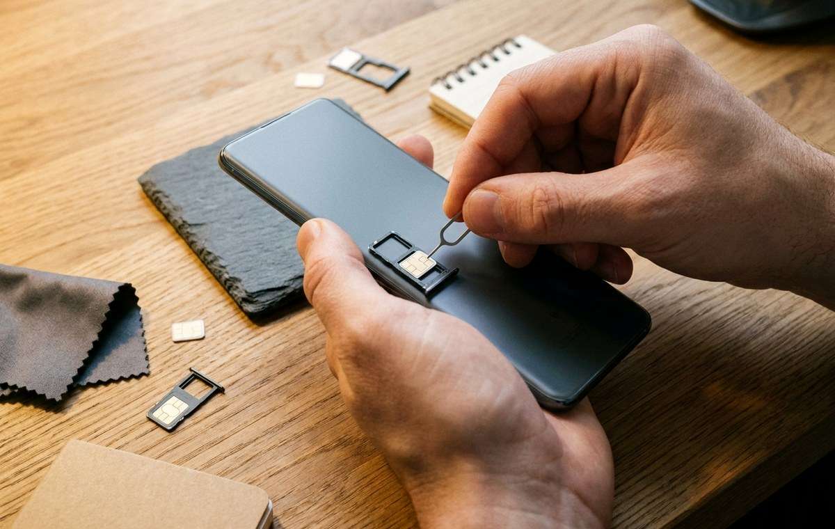 Mobile technology editorial illustration for Solving the Top Common SIM Card Issues Quickly and Effectively