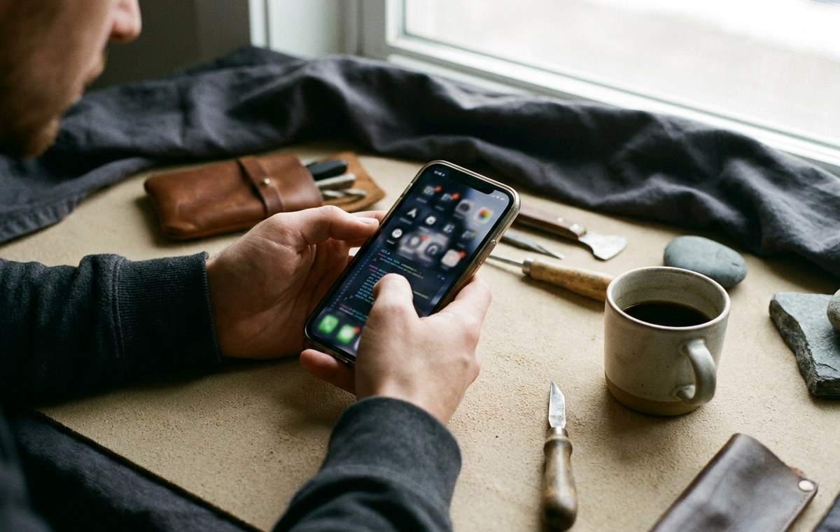 Mobile technology editorial illustration for Top 10 Must-Have Apps for Your Jailbroken Device in 2024