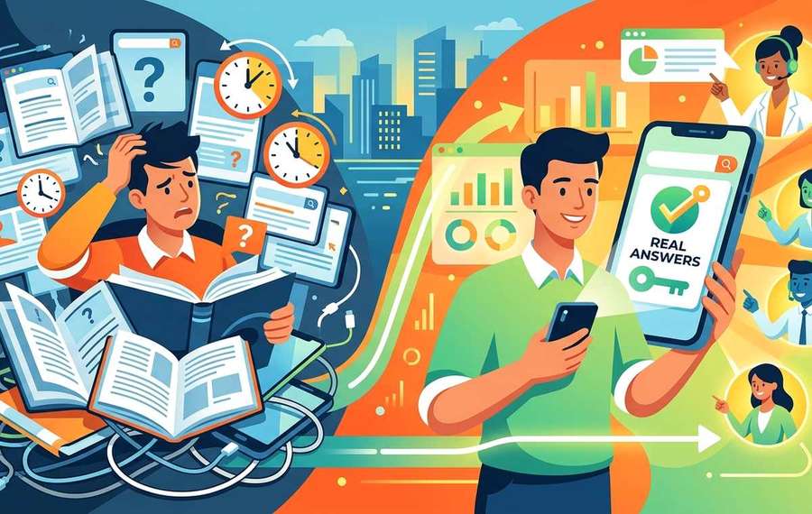Mobile technology editorial illustration for How to Get Real Answers to Smartphone Questions Without Wasting Hours