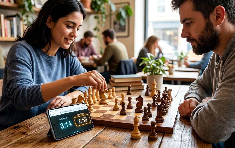 Mobile technology editorial illustration for Turn Your Phone Into a Chess Clock Without Installing an App
