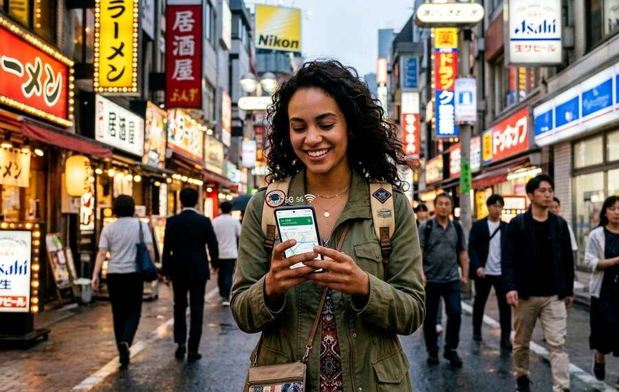 Mobile technology editorial illustration for Traveling Abroad Without a Local SIM Card is Now Easier Than You Think
