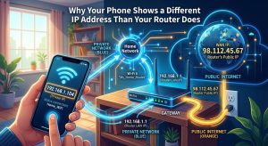 Why Your Phone Shows a Different IP Address Than Your Router Does